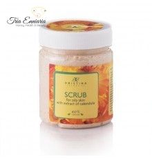 Scrub For Dry Skin With Marigold Extract, 200 ml, Hristina