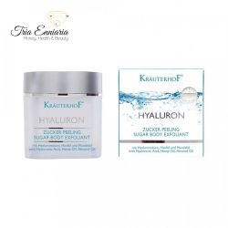 Sugar Exfoliant With Hyaluronic Acid For Face And Body, 250 g, Krauterhof