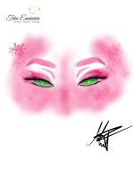 Sticker pink nature
