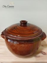 Tontopf mit Deckel 7 Liter