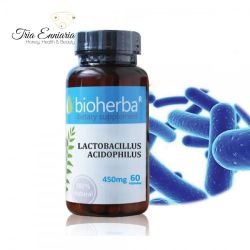 Lactobacillus Acidophilus, 450 mg, 60 Capsules, Bioherba