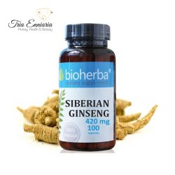 Siberian Ginseng, 420mg, 100 capsules, Bioherba