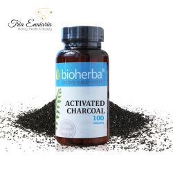 Activated Charcoal, 350 mg, 100 Capsules, Bioherba