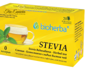 Stevia, natürlich süßer Tee, 20 Filter. Päckchen, Bioherba