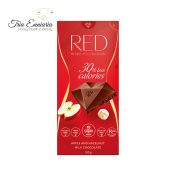 Млечен Шоколад С Ябълка И Лешник, 100 г, Red
