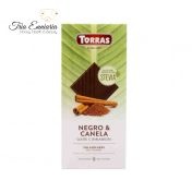 Dark Chocolate With Cinnamon And Stevia, 125 g, Torras