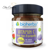 Vitamin C, Hagebutte und Propolis in Bio-Honig, 280 g, Bioherba