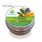 Pommade 7 herbes - varices, pour hémorroïdes, 30 ml, Bioherba