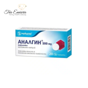 ANALGIN, CALIFICAREA DURILOR, SOPHARMA, 20 COMPRIME, 500 mg ANALGIN