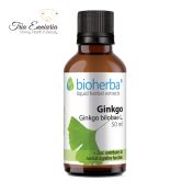 Ginkgo Biloba, Pour les troubles nerveux, Teinture, Bioherba, 50 ml.