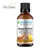 Tinctură de ghimbir și anason, 50 ml, Bioherba