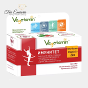 Immunity - beta-glucan, vitamin C and zinc, 60 capsules, Vegetamin