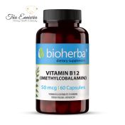 Витамин В12 (Метилкобаламин), 50 мкг, 60 Капсули, Bioherba