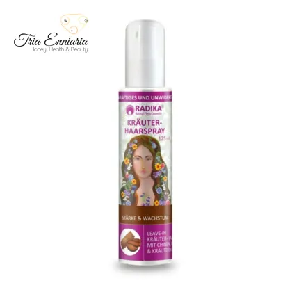 Herbal Concentrate, Hair Spray With Quinine, Caffeine And Bulgarian's Herbs, 125 ml, Radika