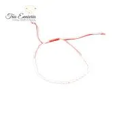 Martenitza Bracelet White With Adjustable Size, Tria Enniaria