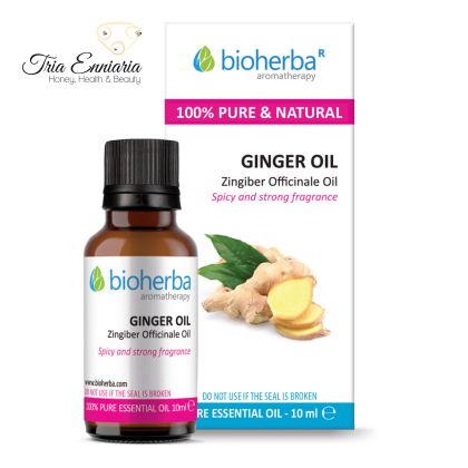 Gingembre, Huile Essentielle Pure, 10 ml, Bioherba