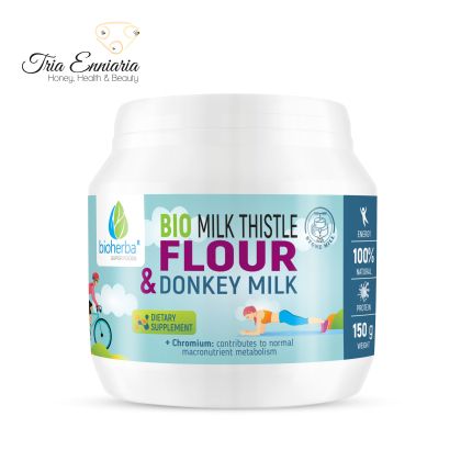 Bio Milk Thistle Flour And Donkey Milk, 150 g, Bioherba
