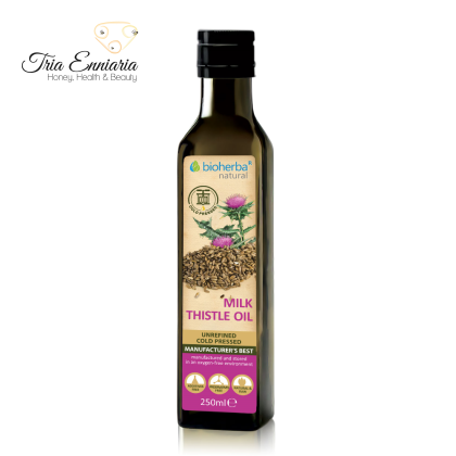 Milk thistle oil, cold pressed, 250ml, Bioherba