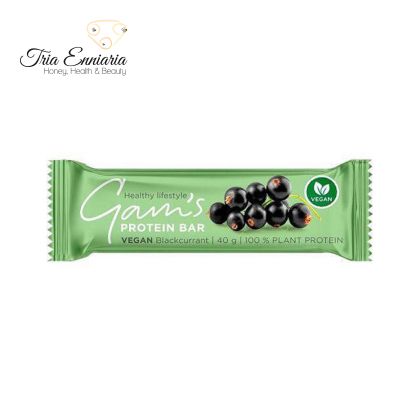 Веганский Протеиновый Бар С Черной Смородиной, 40 г, Gam`s Protein