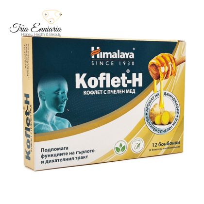 Koflet-H, Honey And Ginger Flavour, 12 Lozenges, Himalaya