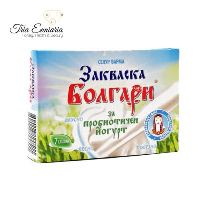 Levain Pour Yaourt Probiotique Bolgari, 7 Sachets, Selur Pharma