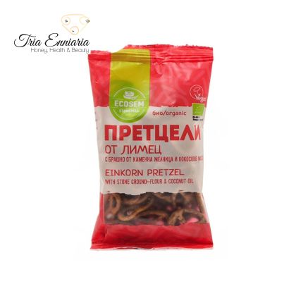Pretzels Integrales Orgánicos Con Lima, 50 g, EcoSem