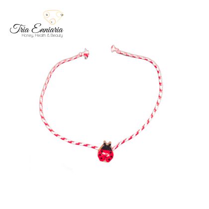 Martenitsa Für Die Hand Mit Marienkäfer-Element, Tria Enniaria