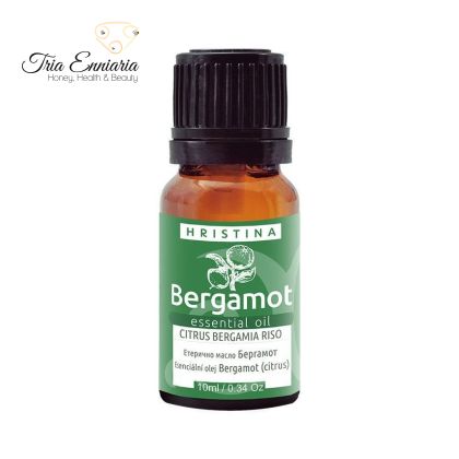 Bergamot, Pure Essential Oil, 10 ml, Hristina