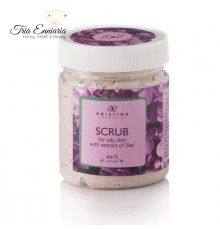 Scrub  for oily skin with extract of lilac, Hristina ,  200 ml.
