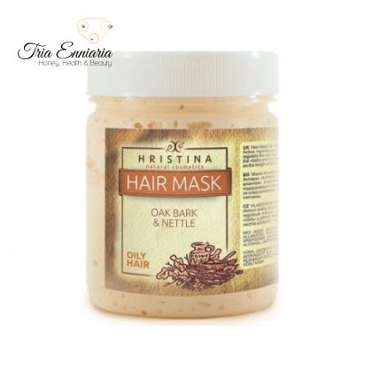 Mask For Oily Hair With Oak Bark, 200 ml, Hristina