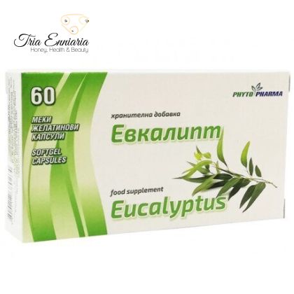 Eucalyptus oil, mental activity, 60 capsules, PhitoPharma