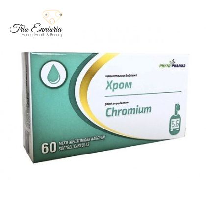 Chromium, food supplement, 60 softgel capsules, PhytoPharma