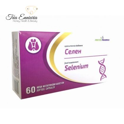 Selenium, food supplement, 60 softgel capsules, PhytoPharma