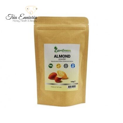 Sweet almond, pure powder, Zdravnitza, 100 g