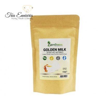 Golden Milk Powder, pure, natural, 150 g