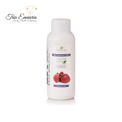 CLEANSING FACE MILK WITH STRAWBERRY EXTRACT,150 ml, HRISTINA