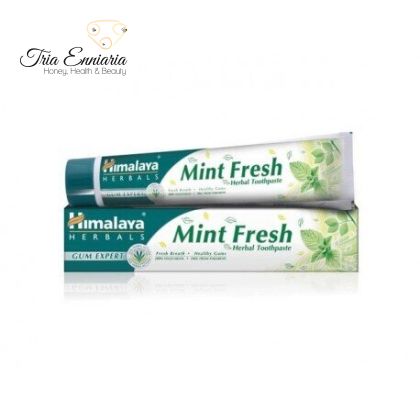 Dentifrice gel à la menthe, Menthe Fraîche, Himalaya, 75 ml.
