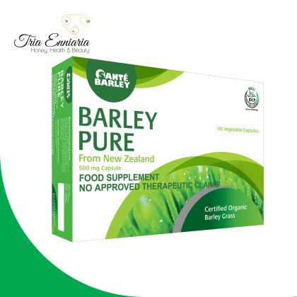 Orge biologique pure, 500 mg, 60 gélules, Sante Barley