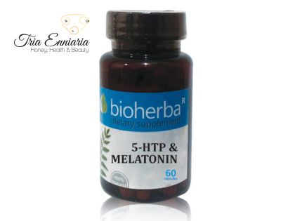 5-HTP & Melatonină, 60 capsule, Bioherba