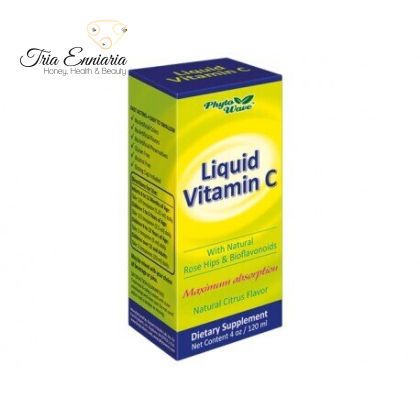 Vitamine C liquide pour bébés, enfants et adultes, 120 ml, Phyto Wave