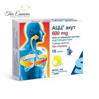 ACC ACUT 600 pentru boli acute ale bronhiilor și plămânilor, plic 600 mg. x 10
