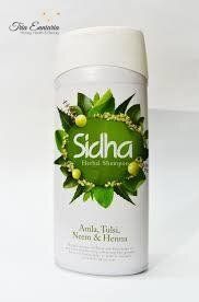 Șampon Sidha pe bază de plante - Amla, Tulsi, Neem & Henna, 180 ml, S.V. Produse