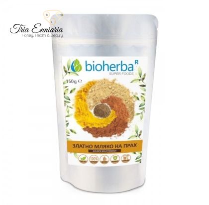 Χρυσό Γάλα Σε Σκόνη, 150 g , Bioherba, για υγιείς αρθρώσεις και καθαρό συκώτι