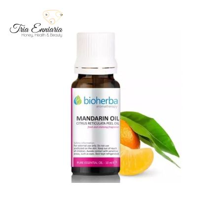 Mandarine, huile essentielle pure, 10 ml, Bioherba