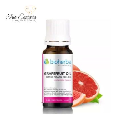 Grapefruit, ulei esențial pur, 10 ml, Bioherba