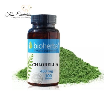 Chlorella, 460 mg, 100 Kapseln, Bioherba