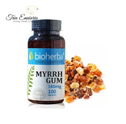 Myrrhe (Résine), 380 mg, 100 gélules, Bioherba