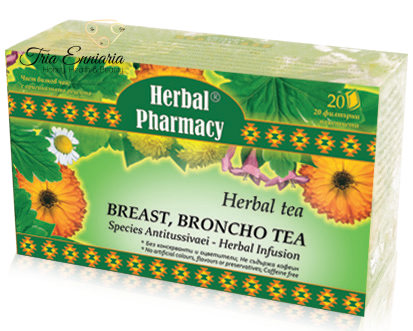 Brust, Broncho Tea, 20 Filterbeutel, 30 g, Bioherba