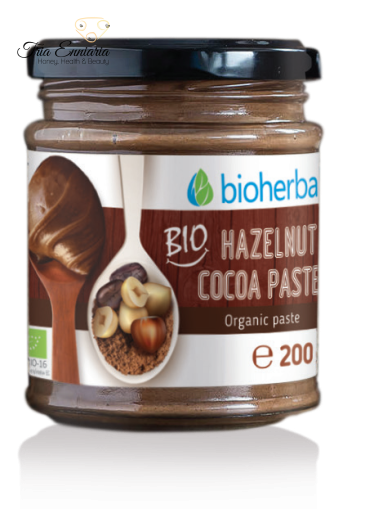Pasta di nocciola-cacao bio, 250 g, Bioherba