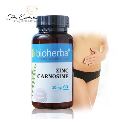 Zinc Carnozină, 10 mg, 60 capsule, Bioherba